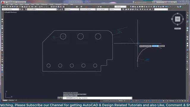 AutoCad Tutorial 2017 for beginners Level Part 13 [ Dimension Toolbar Part-2 ] смотреть онлайн