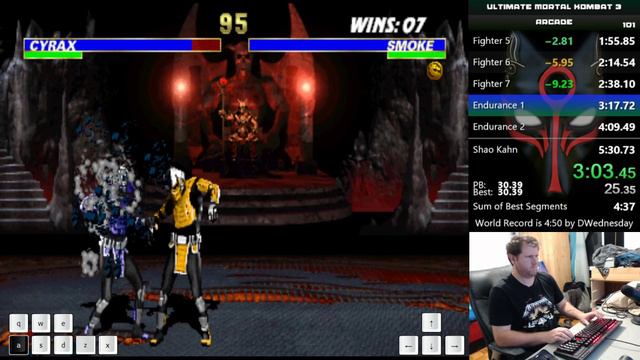 Ultimate Mortal Kombat 3 (Arcade) (Credit Skip) - Speedrun - Smoke/Human Smoke - 5:15 смотреть онлайн