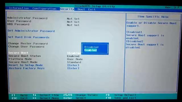 Как настроить UEFI на ноутбуке Lenovo