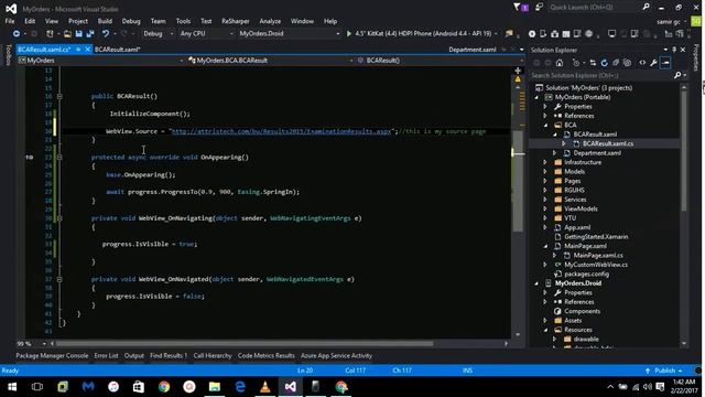 Xamarin. Forms Web view with progress bar, 2017 смотреть онлайн