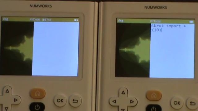 Python Mandelbrot fractal - NumWorks 1.1.2 & 1.2.0 (cmath) comparison смотреть онлайн