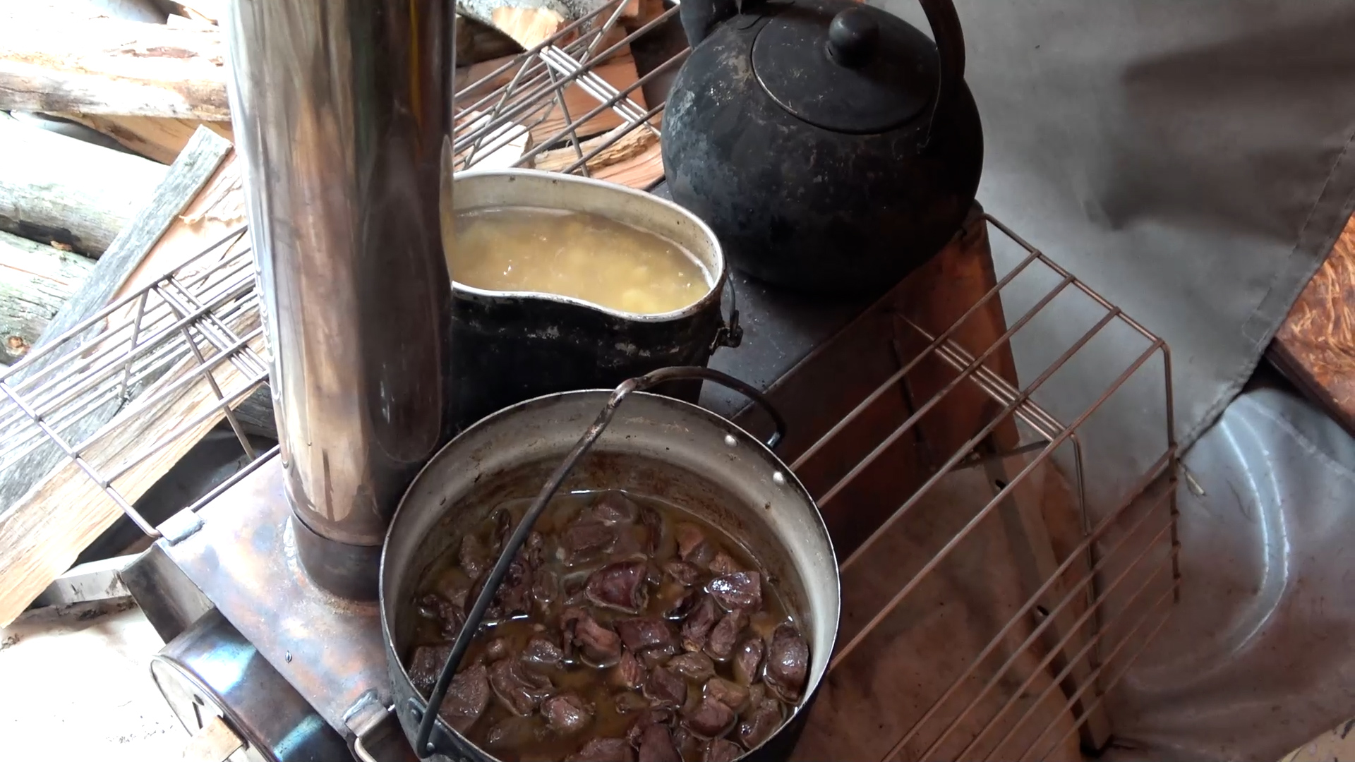 Охота на гуся на болоте #26.3 / Жареные потрошки смотреть онлайн