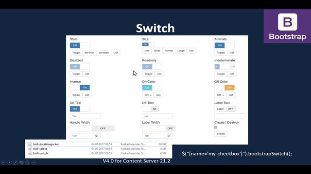 smartUI Infrastructure: Bootstrap/Binf смотреть онлайн