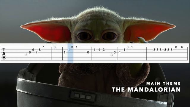 The Mandalorian - Main Theme (Guitar Tab/Tutorial) смотреть онлайн