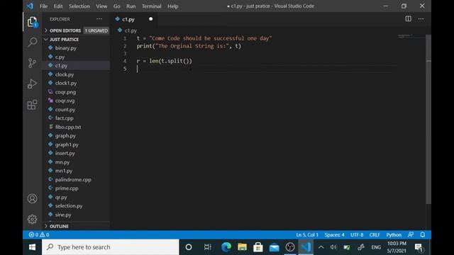 Python Programming to count total number of word|| Python Programming || Word count смотреть онлайн