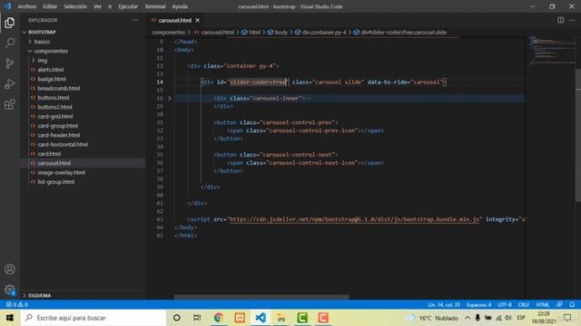 27 - Carousel - Curso aprende Bootstrap 5 desde cero смотреть онлайн