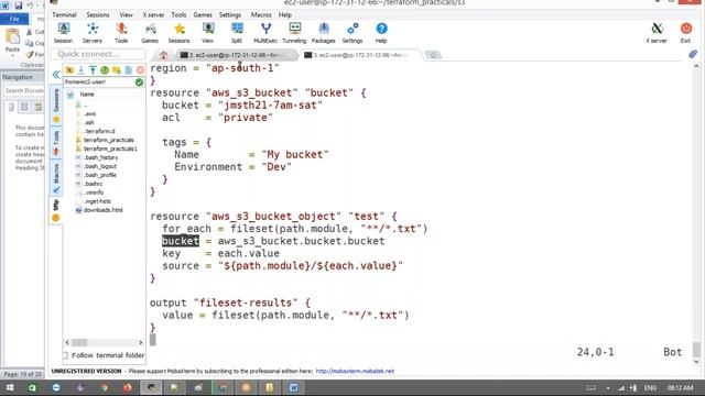 Terraform S3 : Terraform Tutorial for aws | Loops | s3 bucket | versioning | static website Creatio смотреть онлайн