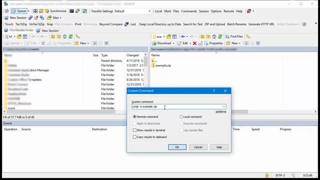 How to Unzip a Remote File in WinSCP смотреть онлайн