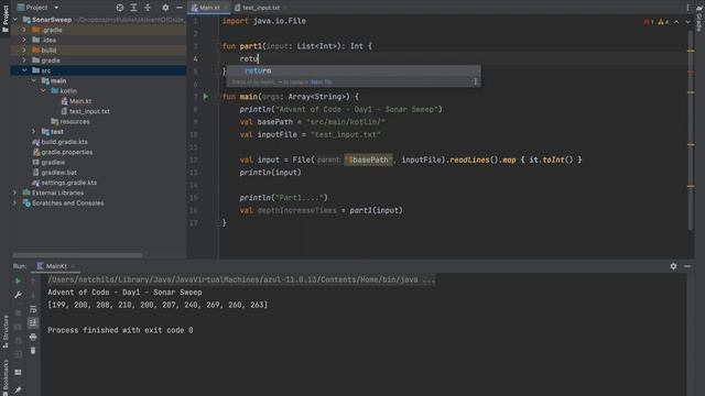 Advent of Code 2021 - Day1 - Kotlin كوتلين بالعربي смотреть онлайн