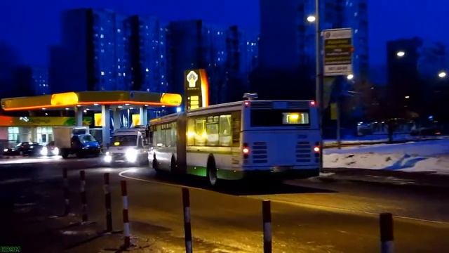 LiAZ 6213 and Fiat Ducato in Moscow 08.02.2012 смотреть онлайн
