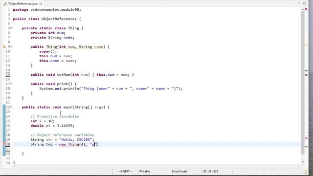 Primitive & Object Reference Variables in Java смотреть онлайн