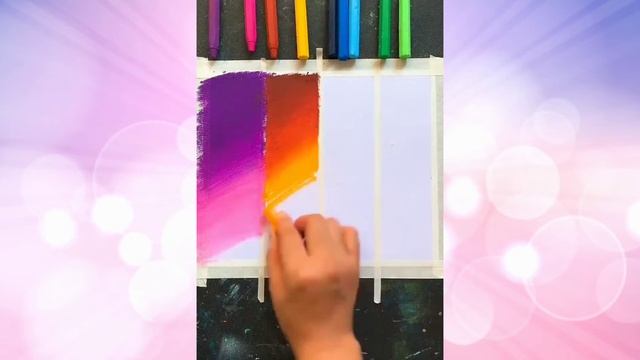 Light Art. Paint drawing. Рисуем восковыми карандашами. смотреть онлайн