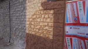 Оформление фасада, декоративный камень покраска фасада. Мастер класс. Decorative rock. Art concrete