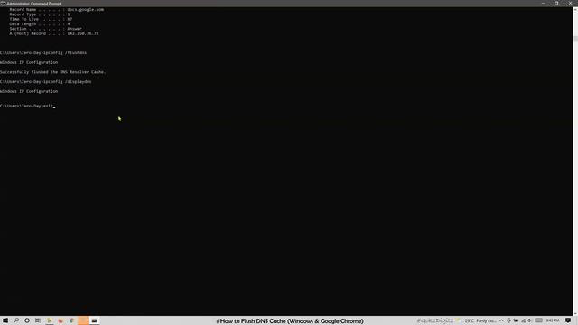 How to Clear DNS Cache on Windows & Google Chrome | #GokzDigitz ?? смотреть онлайн