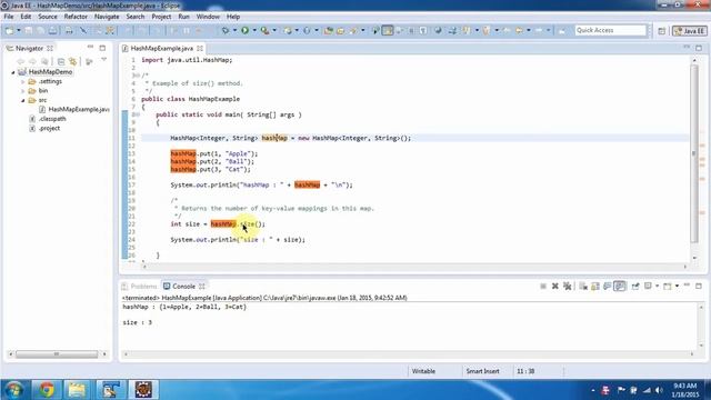 How to check the size of the HashMap? | HashMap (Size) | Java Collection Framework смотреть онлайн