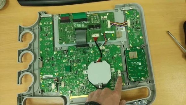 УЗИ General Electric Logiq P5 - замена кнопки.