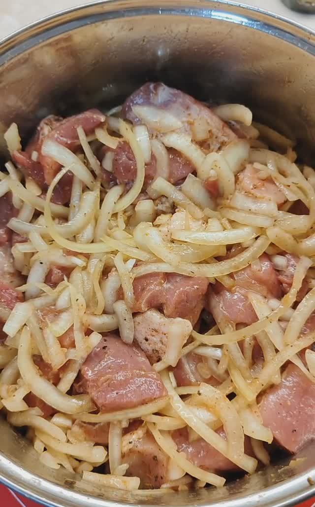 Маринад для шашлыка ? Быстро нарезаем и жамкаем ?
