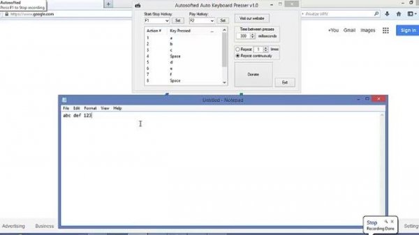 Auto Keyboard Presser free and simple by Autosofted
