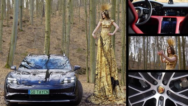 Grecka Wenus & Porsche Taycan 4 Cross Turismo W Porsche Centrum Sopot