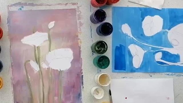 Как нарисовать МАКИ Рисуем с Любовью Draw with Love гуашь смотреть онлайн