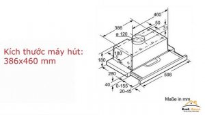 Review máy hút mùi Bosch DFT63AC50