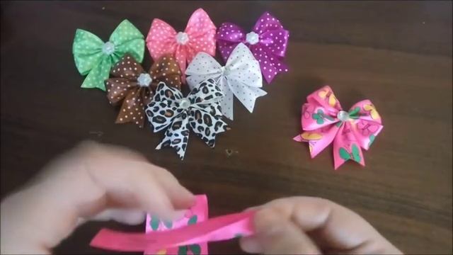 Простые бантики из лент