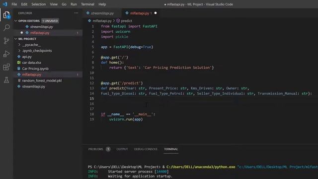 Machine Learning Model Deployment Using FastAPI смотреть онлайн