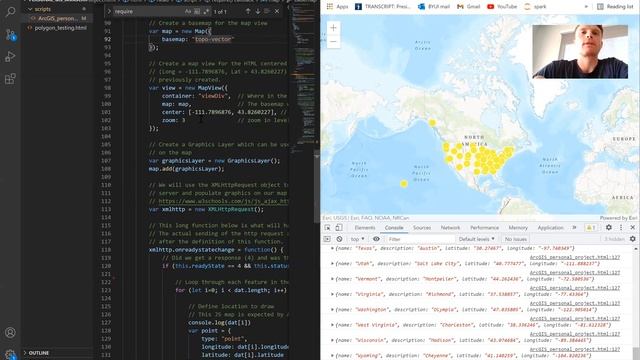 JavaScript ArcGIS personal project смотреть онлайн