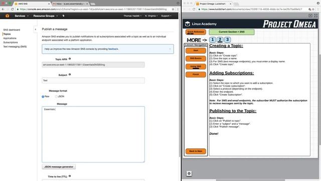 AWS Essentials: Using SNS смотреть онлайн