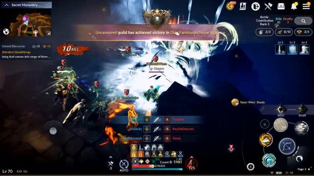 T2 Node Wars - 6k Huntress - Black Desert Mobile смотреть онлайн