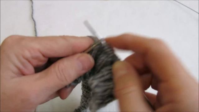 Мастер класс. Мужская шапка спицами с круглой макушкой. Men's knitted hat. Master Class. смотреть онлайн