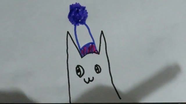 Рисуем котика, быстро и просто. смотреть онлайн