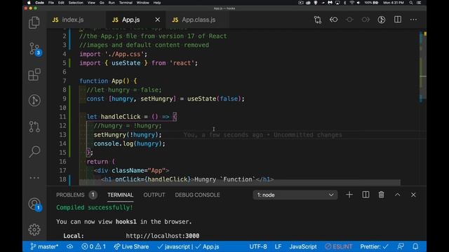 Intro to React Hooks with useState and useEffect смотреть онлайн
