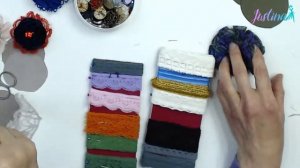 Текстильная брошка в стиле БОХО