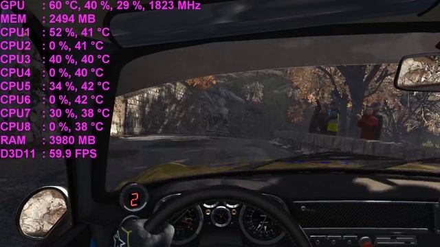 Dirt Rally i7 6700, GTX 1070, vsync смотреть онлайн