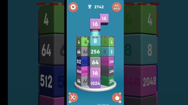 Merge Tower 3D: 2048 block game Unlock 8k.16k смотреть онлайн
