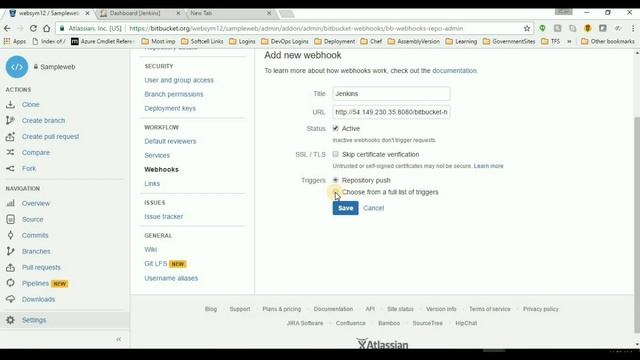 Jenkins bitbucket integration смотреть онлайн