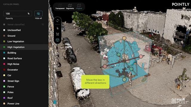 3D Bounding Box used for 3D point cloud classification in Pointly смотреть онлайн