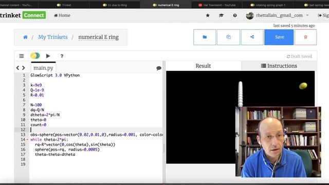 Finding the Electric Field due to a Charged Ring Using Python - For Any Location смотреть онлайн