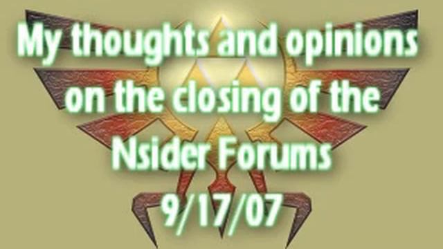 The Closing of the NSider Forums (9/17/07) смотреть онлайн