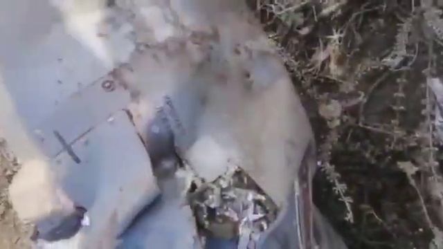 Упавшая ракета воздух-воздух большой дальности Р-37М смотреть онлайн