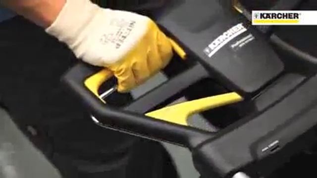 Глубокая чистка поверхностей пола. Роторная дисковая машина Karcher смотреть онлайн