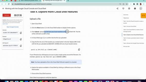Working with the Google Cloud Console and Cloud Shell || #qwiklabs || #coursera