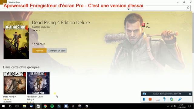 DEAD RISING 4 DELUXE EDITION PC POUR 10€ смотреть онлайн