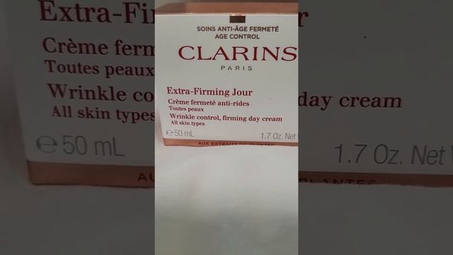 CLARINS PARIS | WRINKLE CONTROL | FIRMING DAY CREAM | REGENERATING NIGHT CREAM #SHORTS смотреть онлайн