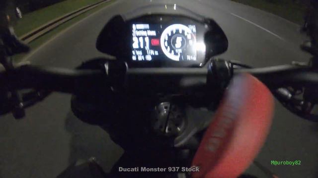 Ducati Monster 937 Top Speed 1st attempt смотреть онлайн