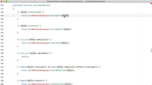 Creating Dedicated Exception Classes - Mailcoach смотреть онлайн