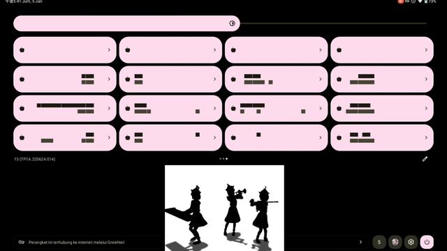Bad Apple, but on Android 13 Tablet Quick Setting Tiles смотреть онлайн