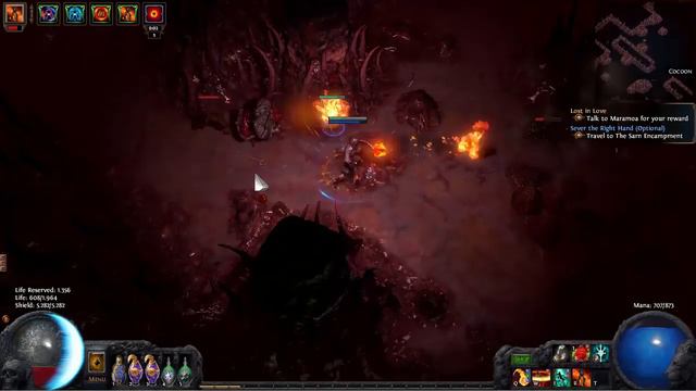 [Path of Exile] SieuAc Scion magma orb 100% chao damage - Malformation map смотреть онлайн