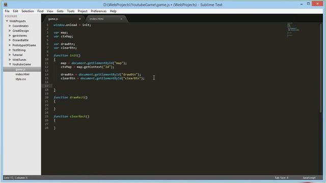 Как создать игру на HTML5 - 4 - Взаимодействие с Canvas смотреть онлайн